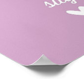 CUSTOM FAMILY RULES modern typography pale purple ポスター (角)