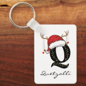 Custom Family Santa Claus Keychain for Mom and Dad キーホルダー (正面)