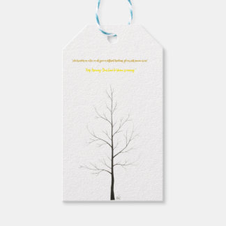 Custom Family Tree: Elegant Minimalist Art ギフトタグ