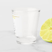 Custom Family Tree: Elegant Minimalist Art ショットグラス (右)