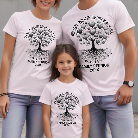 Custom family tree reunion  tシャツ