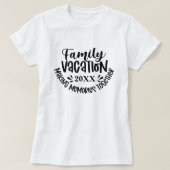 Custom Family Vacation; Making Memories Together Tシャツ (デザイン正面)