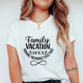 Custom Family Vacation with Infinity Symbol Tシャツ