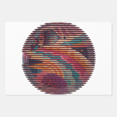 Custom Fantasy Dome Striped Gift Wrap (Set of 3) ラッピングペーパーシート (正面)