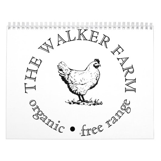 Custom Farm Business Promotional Logo カレンダー (カバー)