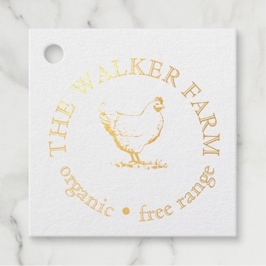 Custom Farm Business Promotional Logo  フェイバータグ (正面)