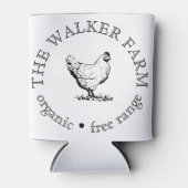 Custom Farm Business Promotional Logo  缶クーラー (正面)