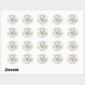 Custom Farm Sticker Watercolor Chicken Hen Logo ラウンドシール (シート)