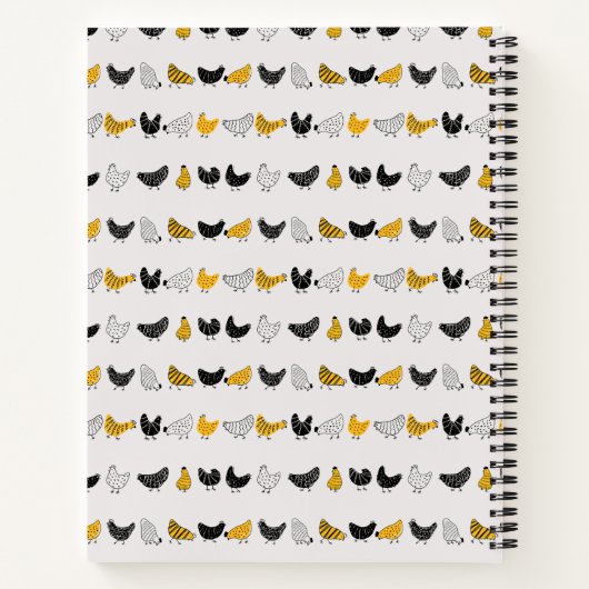 Custom Farmhouse Kitchen Chicken Recipe ノートブック (裏面)