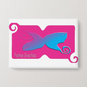 Custom Fatima Graphics Gradient Pin Button 缶バッジ (正面)