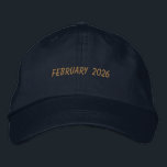 Custom FEBRUARY 2026 Text Special day Celebration 刺繍入りキャップ<br><div class="desc">Mark the moment in style with this Navy Alternative Apparel Basic Adjustable Cap featuring bold “FEBRUARY 2026” embroidery that stands out with a refined finish. Crafted for comfort with a one-size-fits-all adjustable strap, it’s ideal for monthly campaigns, special achievements, anniversaries, or business promotions. Order in bulk for your organization, event...</div>