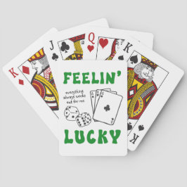Custom Feelin' Lucky Positive Affirmation & Aces トランプ