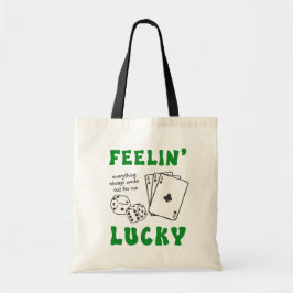 Custom Feelin' Lucky Positive Affirmation & Aces トートバッグ