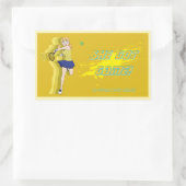 Custom Female Tennis Player Sticker 長方形シール (バッグ)