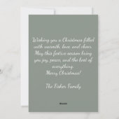 Custom Festive and elegant Christmas Greeting Card シーズンカード (裏面)