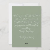 Custom Festive and elegant Christmas Greeting Card シーズンカード (裏面)