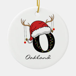 Custom Festive Christmas Ornament for Coworkers セラミックオーナメント