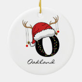 Custom Festive Christmas Ornament for Coworkers セラミックオーナメント (裏面)