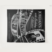 Custom Filmstrip Backdrop Hollywood Party Tapestry タペストリー (正面(横))