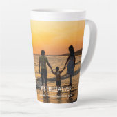 Custom Filmstrip Frames Photo Collage with Text カフェラテマグ (右アングル)