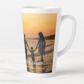 Custom Filmstrip Frames Photo Collage with Text カフェラテマグ (右)