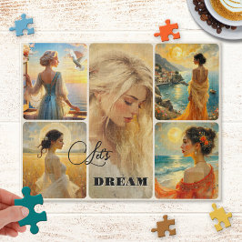 Custom Fine Art Women Collage Puzzle ジグソーパズル