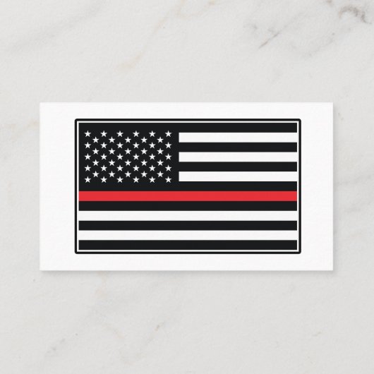 Custom Fire Department Firefighter Fireman Logo 名刺 (裏面)