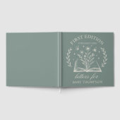 Custom First Edition Book Baby Shower Guest Book ゲストブック (全面)
