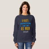 Custom FIRST HANUKKAH AS MOM スウェットシャツ (正面フル)