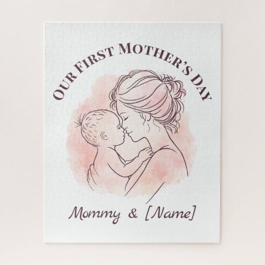 Custom First Mother’s Day Jigsaw Puzzle ジグソーパズル (縦)