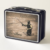 Custom Fishing Box Fishing Gift Fly Fishing Box メタルランチボックス (裏面)