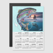 Custom Fishing Fridge Calendar 2026 / Your Photo (正面/裏面)