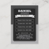 Custom Fishing Trading Card, Fisherman Card Gifts コーリングカード (裏面)