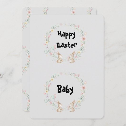 Custom Flat Photo Greeting Cards 招待状 (正面/裏面)