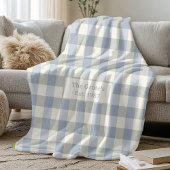 Custom Fleece Blanket Name Est Date Family Gift フリースブランケット