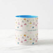 Custom Floating Cakes & Fireworks – Birthday マグカップ (中央)