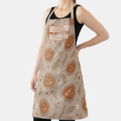 Custom Floral Apron – Culinary Science by [Name] エプロン (インサイチュ)