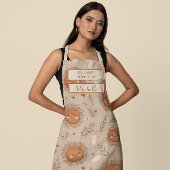 Custom Floral Apron – Culinary Science by [Name] エプロン