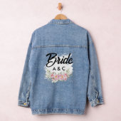 Custom Floral Bride Denim Jacket デニムジャケット (ハンガー)