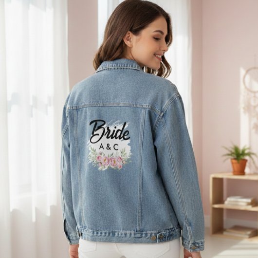 Custom Floral Bride Denim Jacket デニムジャケット