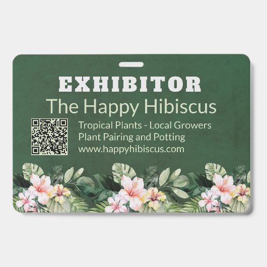 Custom Floral Business  バッジ (正面)