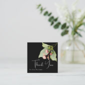 Custom Floral Business "Thank You" Insert Card スクエア名刺 (スタンド正面)