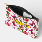 Custom floral butterfly pattern  アクセサリーポーチ (見開き)