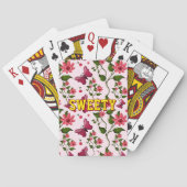 Custom floral butterfly pattern  トランプ (裏面)