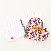 Custom floral butterfly pattern  ノートブック (内部)
