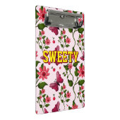 Custom floral butterfly pattern  ミニクリップボード (アングル)