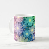 Custom Floral Design Coffee Mug コーヒーマグカップ (正面左)