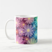Custom Floral Design Coffee Mug コーヒーマグカップ (左)