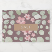 Custom floral labels, Handmade jam labels フードラベル (シングルラベル)