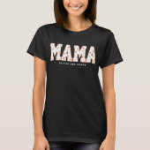 Custom Floral Mama with Kids’ Names Tシャツ (正面)